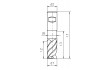 MAYKESTAG Solid carbide end mill Speedcut Aluminium (34-38° Z=3), extra long series - neck DIN 6535-HB 3.0 – 20.0 mm