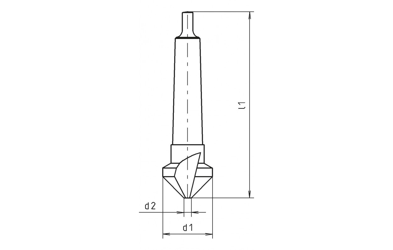 Avellanador cónico DIN 335 forma C 90º HSS (Ø máx. 8 mm) Ruko